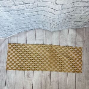Vintage basket weave table runner 40”x14”